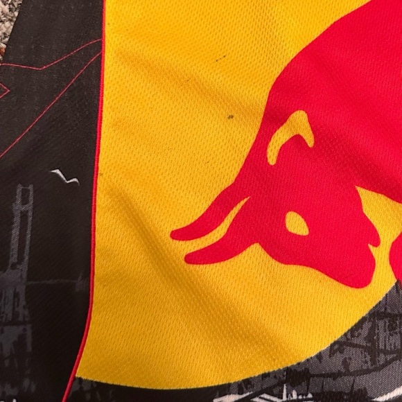 Kini Red Bull Motorcross Racing Jersey Men’s Size XL Red Black yellow - Picture 9 of 10